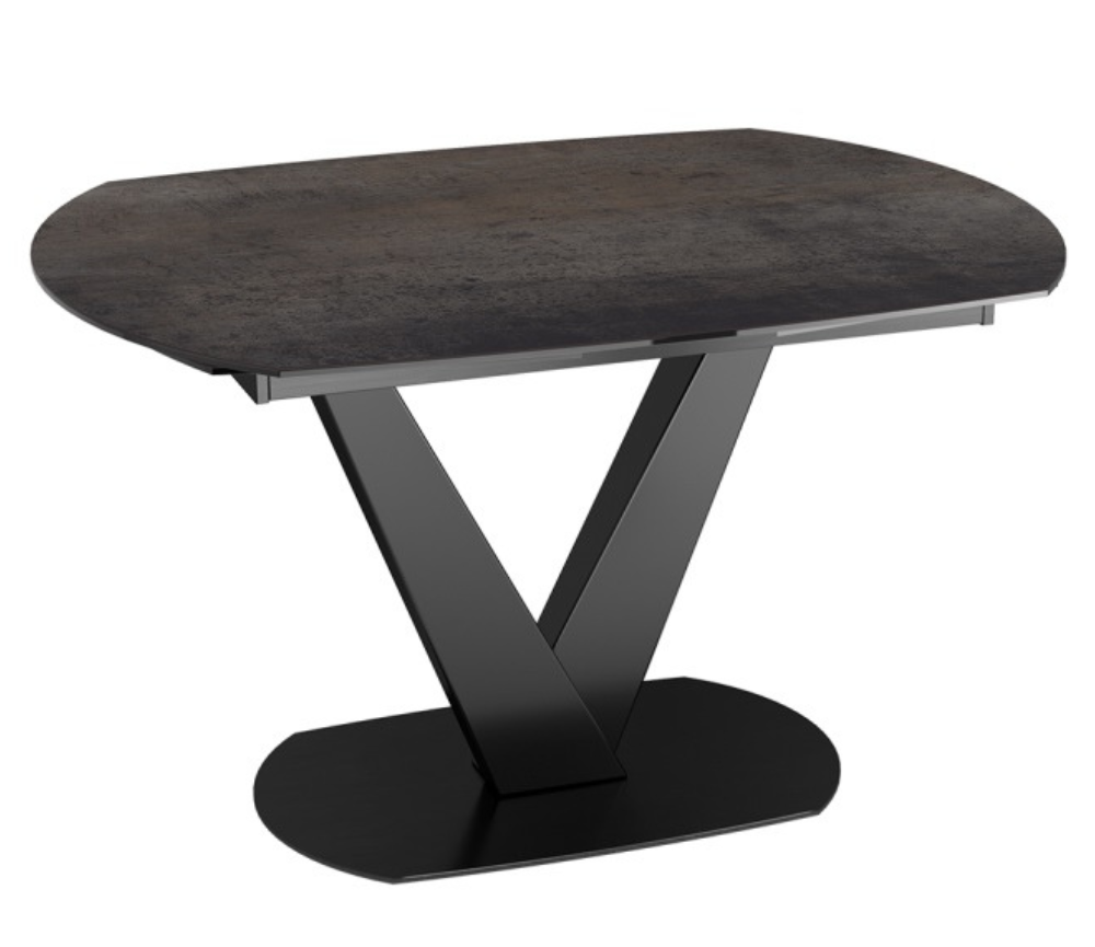 Table céramique extensible acier de salle à manger 130cm - Souffle d'intérieur