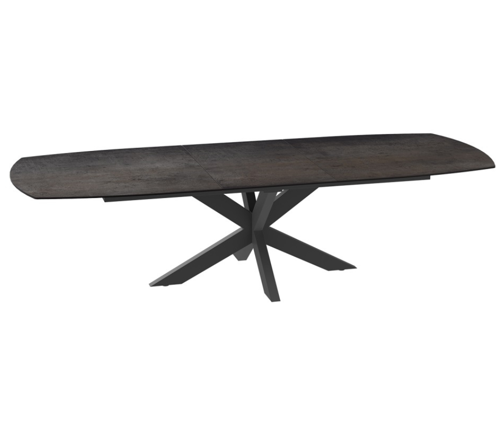 Table céramique acier extensible de salle à manger moderne 200cm - Souffle d'intérieur