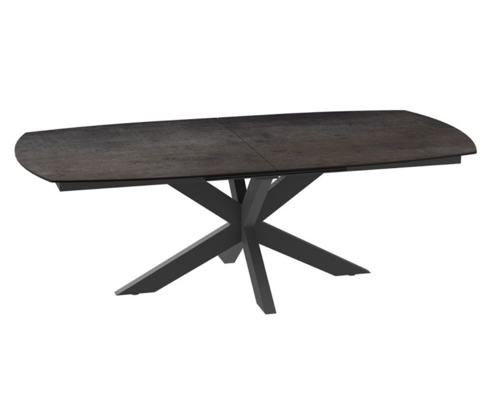 Table céramique acier extensible de salle à manger moderne 200cm - Souffle d'intérieur