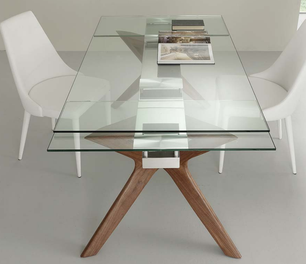Table en verre extensible au design moderne - Souffle d'intérieur