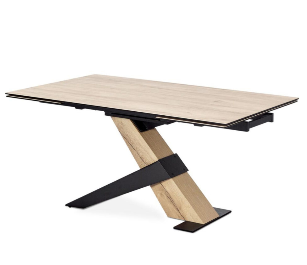 Table a manger céramique bois extensible L 180cm - Roccana