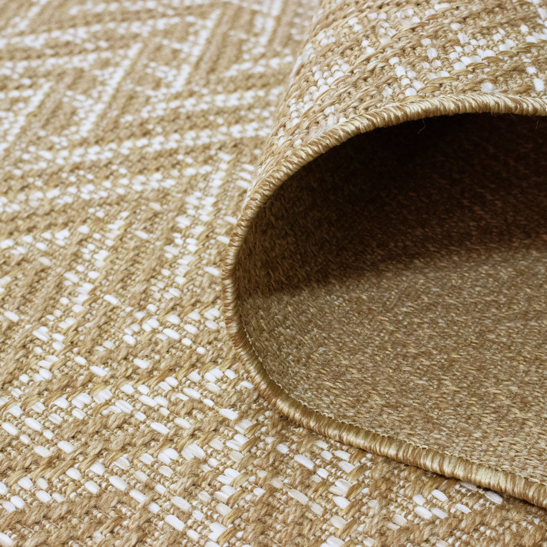 Tapis d'extérieur beige à motif - Belize