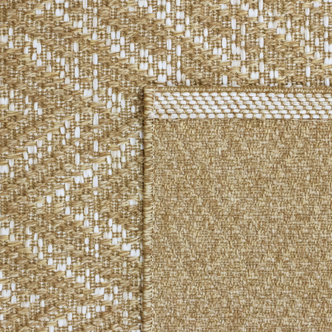 Tapis d'extérieur beige à motif - Belize
