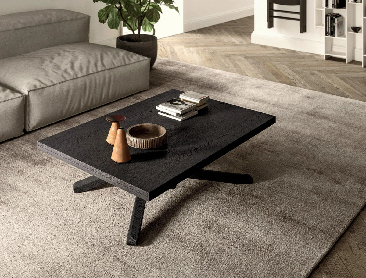 Table basse relevable et extensible en bois Su&Giù Ozzio – vue 1