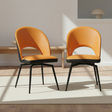 Chaise Adeline Tablacasa pivotante PU effet cuir - vue de face