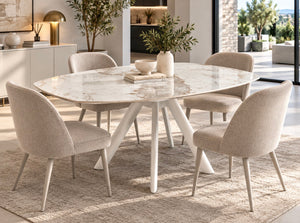 Table céramique extensible rotative – Ronny