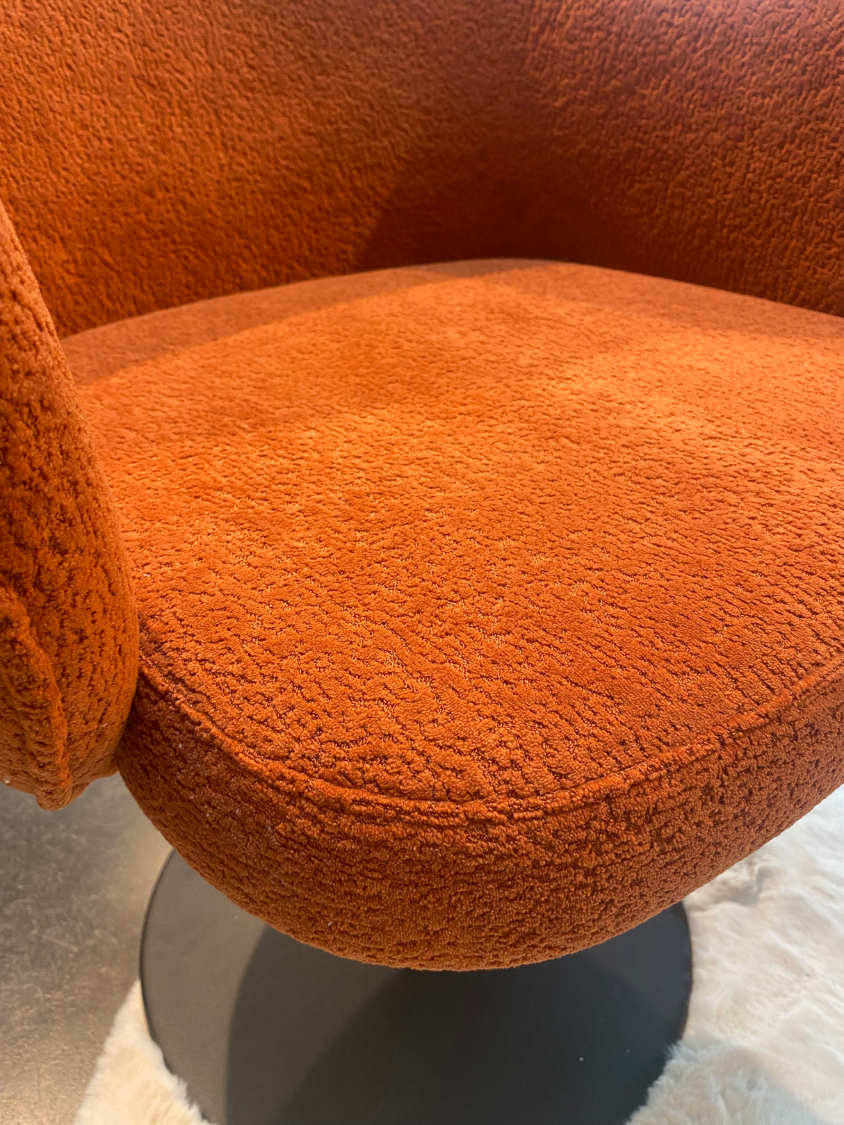 Détail assise - Calise - tissu 100% polyester 