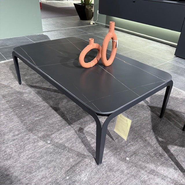 Black ceramic coffee table 120x70cm - Soumia