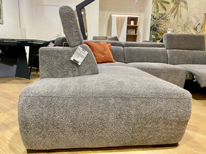 Grey relax corner sofa EXPOSITION 284x235cm - Faster