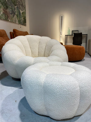 100x100cm swivel terry armchair - Cozya
