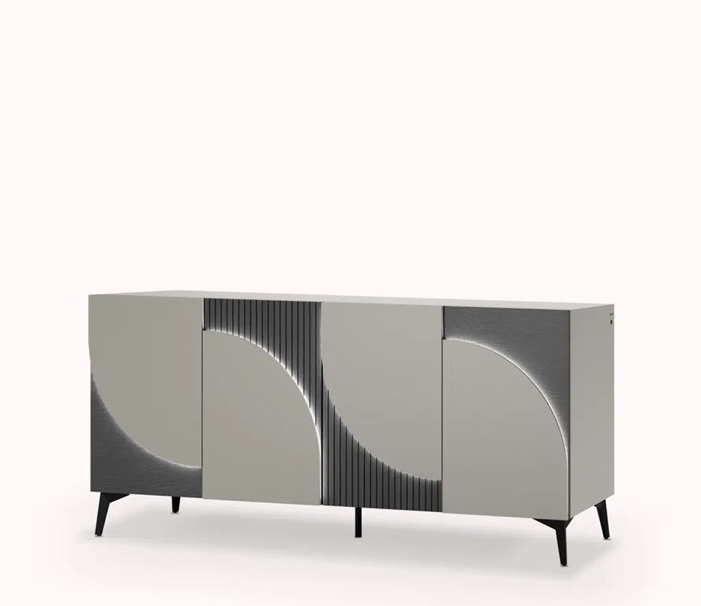 Buffet de salle à manger 4 portes laqué - Animovel - Souffle d'intérieur