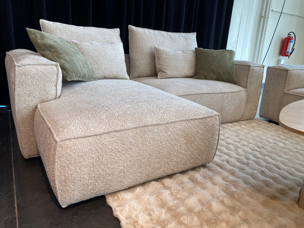 Beige corner sofa 237x163cm - Lievelle