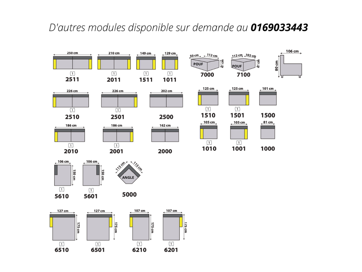 Grand canapé d’angle panoramique – Montany