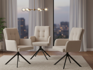 Chaise pivotante en tissu - Tonella