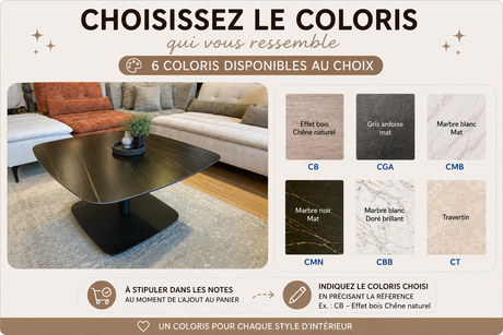 table basse relevable en ceramique - tablacasa