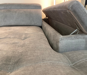 Canapé d'angle assises coulissantes - Maggy