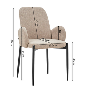 Chair with armrest sand - Bluebell