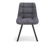 Chaise design pour salle à manger gris foncé haut de gamme - Rousseau - Souffle d'intérieur