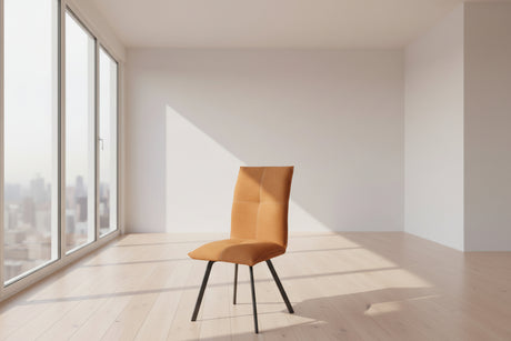 Chaise en tissu design de salle a manger - Souffle d'intérieur