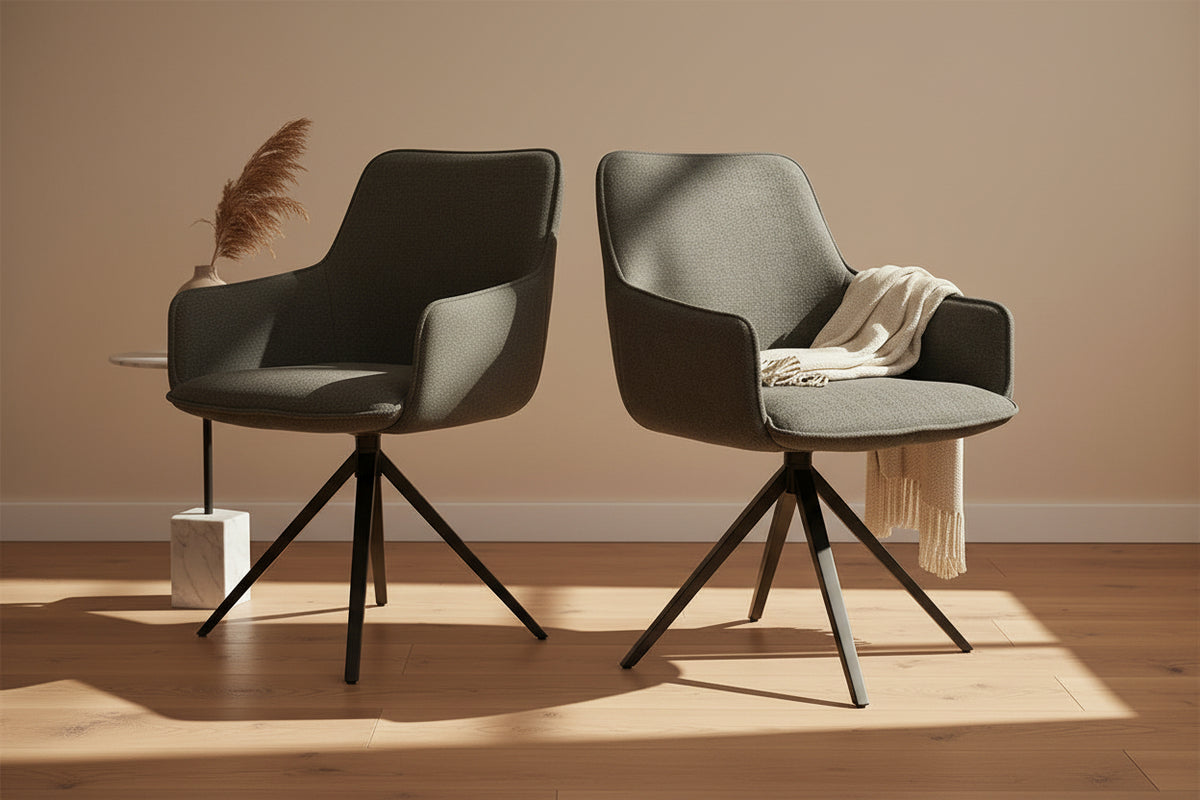 Chaise pivotante de salle à manger - Akante - Souffle d'intérieur