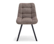 Chaise salle à manger en tissu couleur poivre design - Rousseau - Souffle d'intérieur