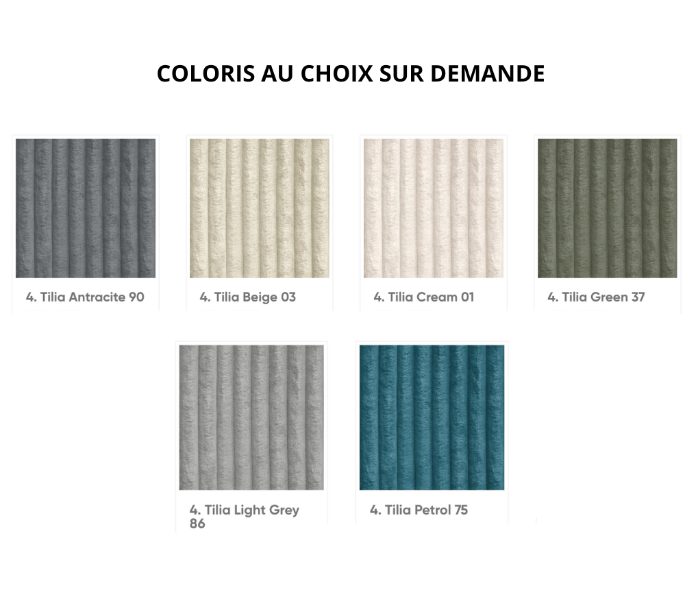 Canapé d'angle en velours terracotta - Riny