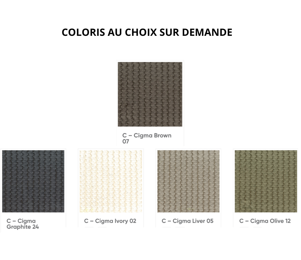 Canapé d'angle en tissu vert 343x176cm - Kama