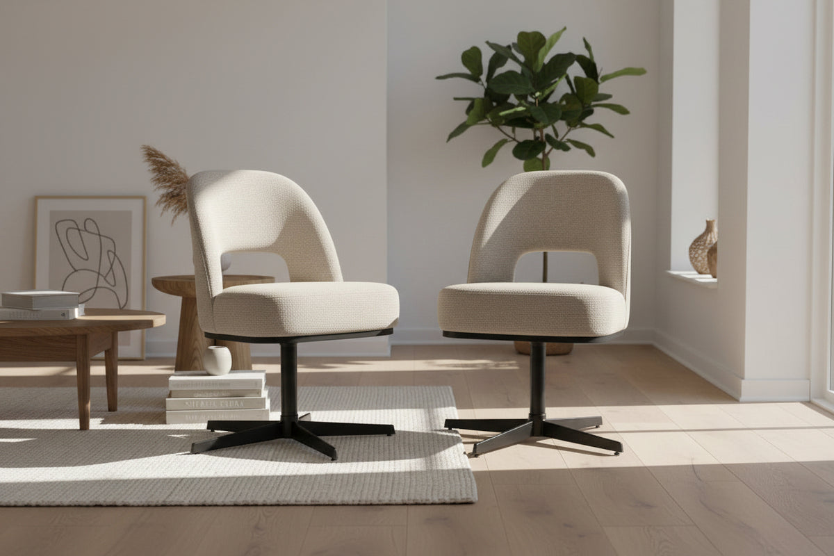 Lot de 2 chaises pivotante - Cortina