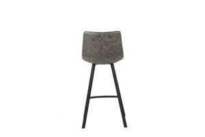 High chair in gray faux leather - Ozany