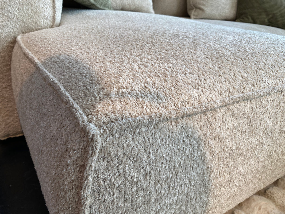 Beige corner sofa 237x163cm - Lievelle