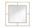 Miroir mural design moderne carré doré - Brayan-Souffle d'intérieur
