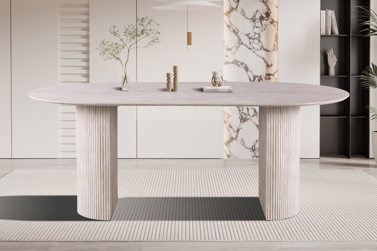 Black oval table 200x100 or 220x110cm - Lagosy
