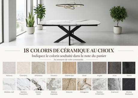 choix couleur table akante ceramique 