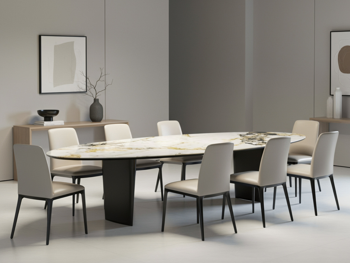 Oval ceramic table 240cm to 320cm - David