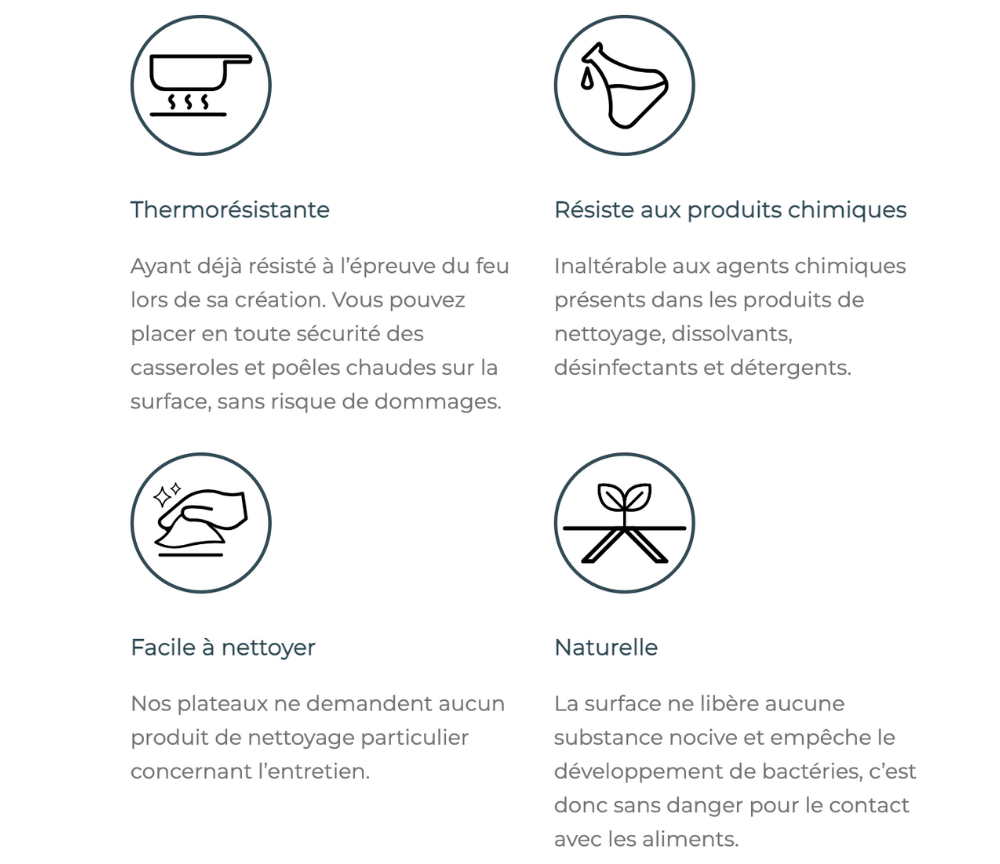 Avantage plateau en céramique - Souffle d'intérieur