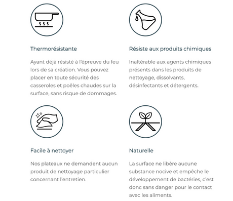 Avantage plateau en céramique - Souffle d'intérieur