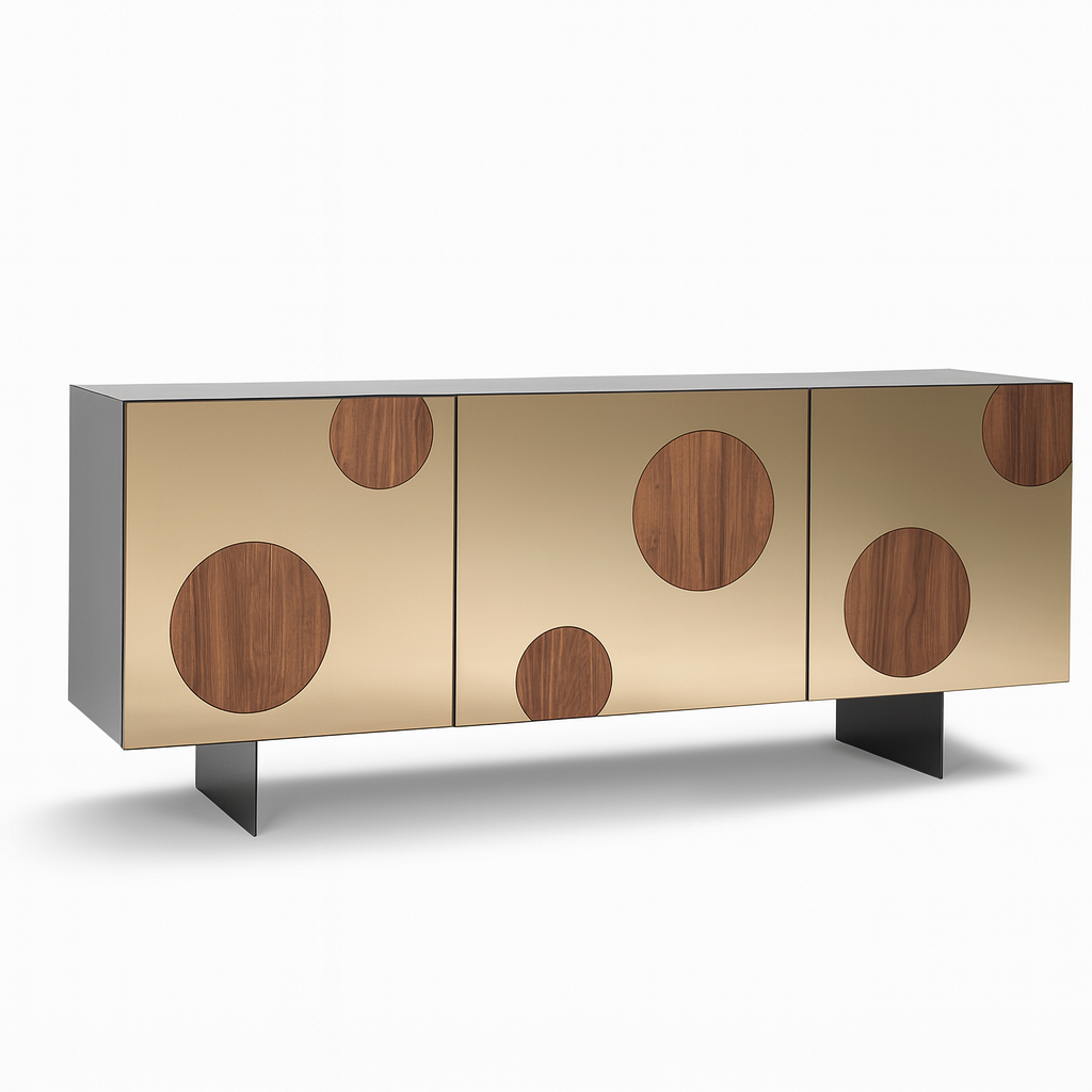 Low sideboard 3 doors L180 H80 D50cm - Mohara