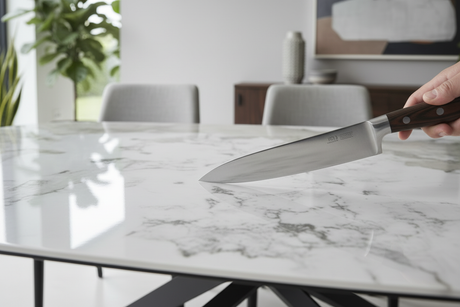 Céramique anti-rayure - couteau glissant sans trace