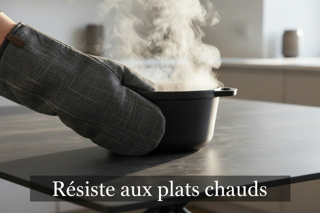 Céramique grise résistante à la chaleur - casserole chaude