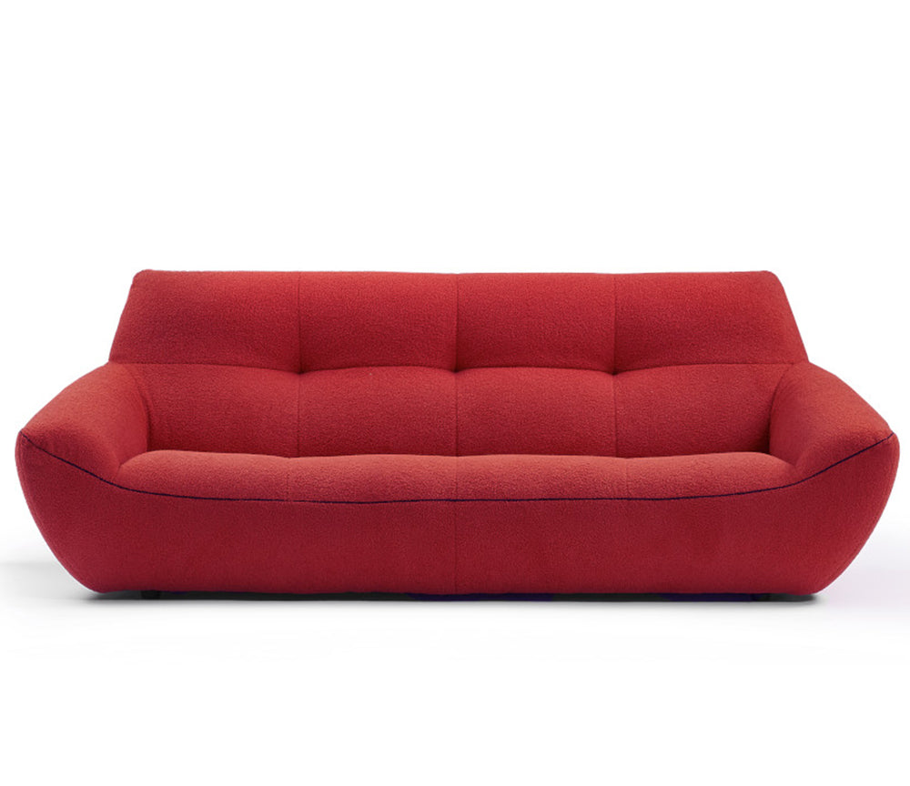 canapé 3 places rouge design luxe - Souffle d'intérieur - Aerre italia
