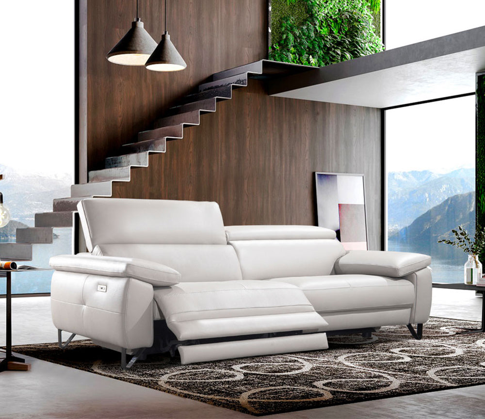 3-seater leather relax sofa 216cm - Pauline
