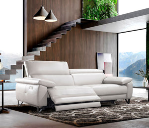3-seater leather relax sofa 216cm - Pauline