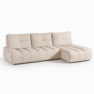 Canapé d'angle beige avance recule - Rumble
