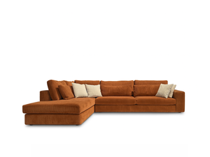 Canapé d'angle en velours cotelé - Riny