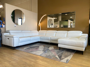 canapé panoramique en cuir relax 