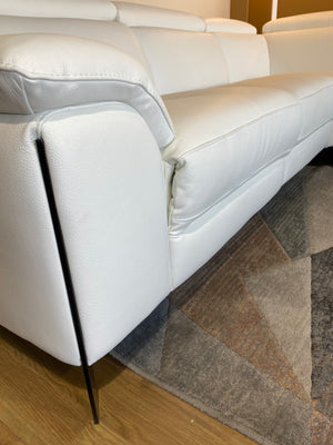 canapé panoramique en cuir relax 
