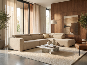 Canapé d'angle velours relax - Faster