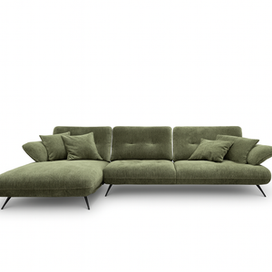 Canapé d'angle vert avance recule - Mayni