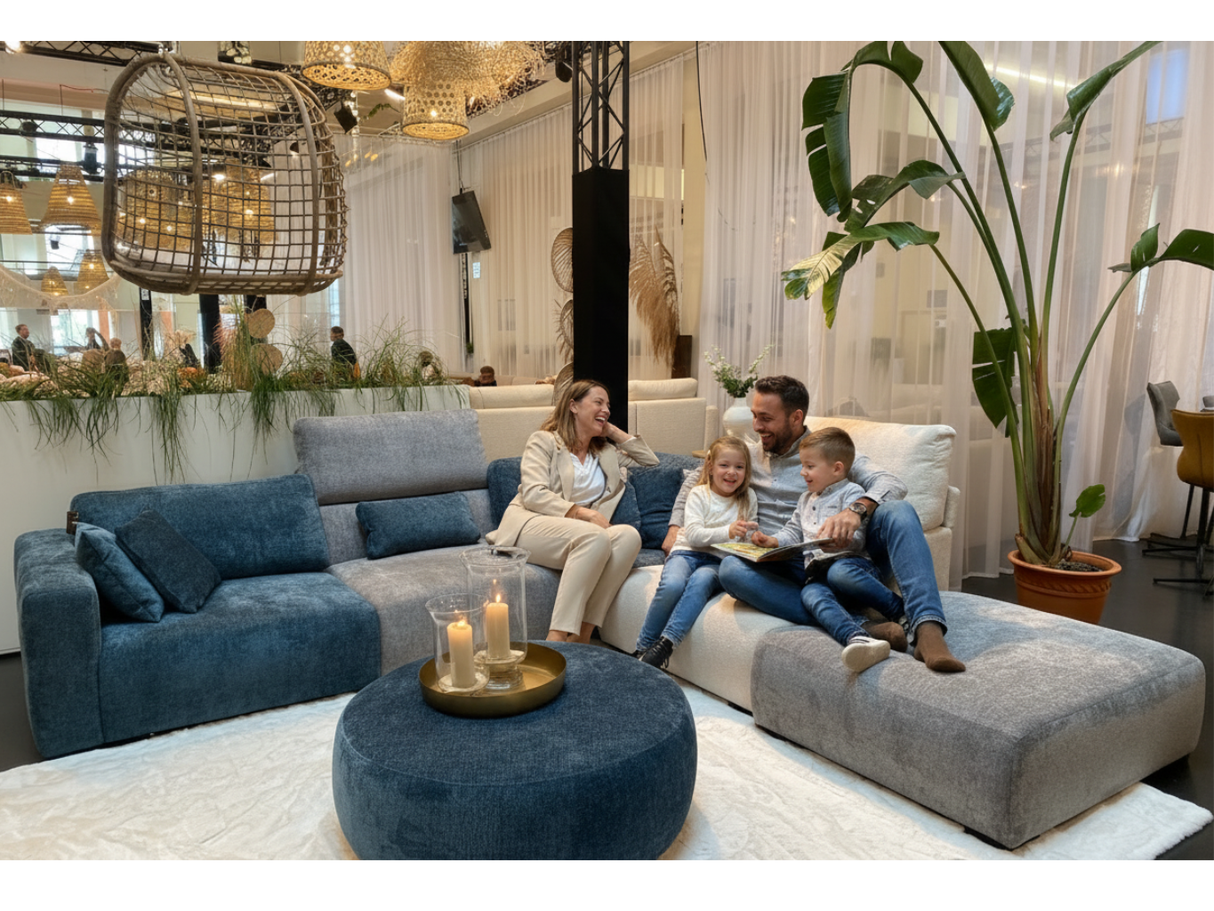 Modular corner sofa 348x329cm - Romy