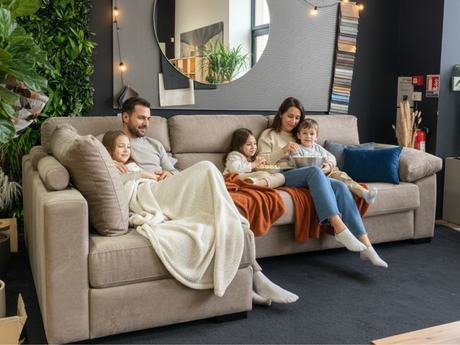 Canapé d'angle convertible rapido Lea avec coffre de rangement sous méridienne